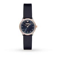 Emporio Armani Ladies Dress Blue Leather Strap Watch AR2066