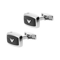 Emporio Armani Sleek stainless steel cufflinks