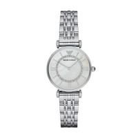 emporio armani ladies stone set stainless steel bracelet watch