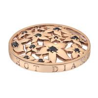 Emozioni Coin Blossom Rose Gold Plated