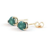 Emerald Stud Earrings 2.0ctw in 9ct Gold