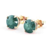 Emerald Stud Earrings 3.3ctw in 9ct Gold