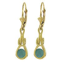 emerald san francisco drop earrings 13ctw in 9ct gold