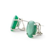 Emerald Stud Earrings 13.0ctw in 9ct White Gold