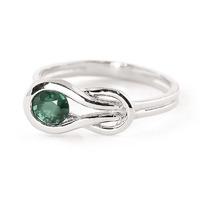 Emerald San Francisco Ring 0.65ct in 9ct White Gold