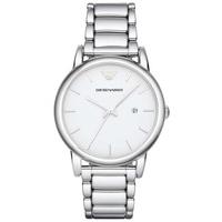 Emporio Armani Mens White Dial Bracelet Watch AR1854