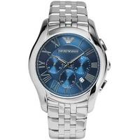 Emporio Armani Mens Blue Chronograph Bracelet Watch AR1787