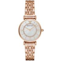 Emporio Armani Ladies Rose Gold Plated Watch AR1909
