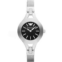 emporio armani ladies black dial watch ar7328