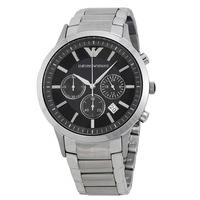 Emporio Armani Classic Mens Silver Chronograph Watch AR2434