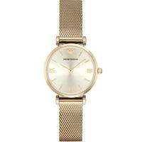 Emporio Armani Ladies T Bar Gold Plated Bracelet Watch AR1957