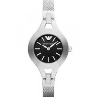 emporio armani ladies black dial watch ar7328