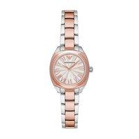 Emporio Armani Ladies Stainless Steel Rose Gold Plated Dress Watch