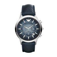 Emporio Armani Gents Blue Leather Watch