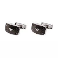 Emporio Armani Gents Carbon Fibre Cufflinks