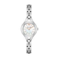 Emporio Armani Ladies Silver Mother of Pearl Watch