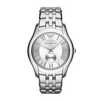 Emporio Armani Gents Steel Round Silver Dial Watch