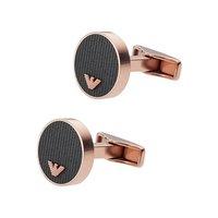 emporio armani rose gold tone round cufflinks