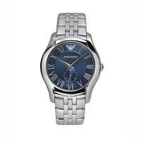 Emporio Armani Gents Steel and Blue Dial Watch