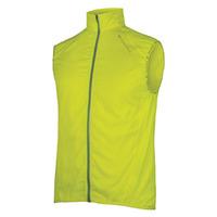 endura pakagilet ii windproof gilet hi vis yellow