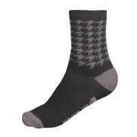 Endura Houndstooth Socks Twinpack Black