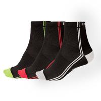 Endura Coolmax Stripe II Socks x3 Pack