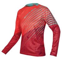 Endura MT500 Print Womens LS Tee Coral