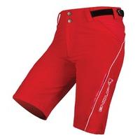 Endura Singletrack Lite Baggy Womens Shorts Red