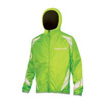 endura luminite kids hooded jacket hi vis green