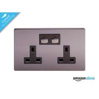 Energenie Mi|Home Style - Double Socket - Nickel