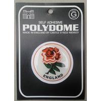 England English England Rose Raised Polydome Car Sticker 2\