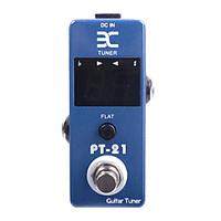 ENO PT-21 Mini Pedal Tuner True Bypass Guitar Effect Pedal Blue Free Connector