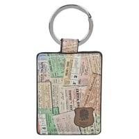 England Heritage Montage Leatherette Keyring, N/A