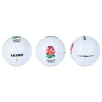 England Golf Ball Set - Pack of 3, N/A