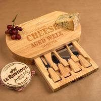 Engraved Aged Well Cheeseboard Set