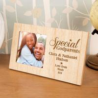 Engraved Special Godparents Personalised Photo Frame