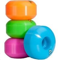 Enuff Refresher Fluo Mix Skateboard Wheels (Pack of 4)