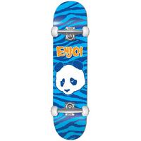 enjoi zebra punk first push complete skateboard blue 8