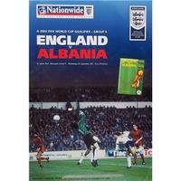 england v albania world cup qualifier 5th sept 2001