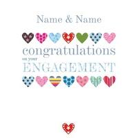 engagement hearts | personalised birthday cards