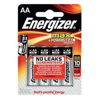Energizer Max Alkaline Batteries AA 4 Pack