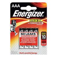 Energizer Max Alkaline Batteries AAa 4 Pack