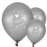 Engagement Wishes Pearlescent Latex Party Balloons