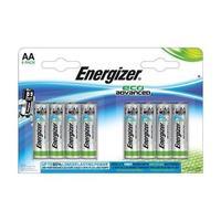Energizer EcoAdvanced (AA) Alkaline Batteries (Pack of 8 Batteries)