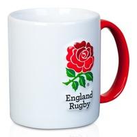 England 3D Rose Mug - White