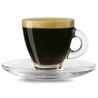 Entertain Espresso Cups & Saucers 2.8oz / 80ml (Pack of 2)