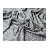 English Merino Wool & Cashmere Check Suiting Dress Fabric Blue