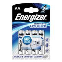 Energizer LR06 1.5V AA Ultimate Lithium Battery (Pack of 4)