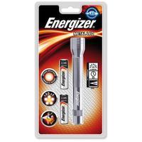 Energizer Metal LED Torch 2xAA Batteries FL1 Ref 634041