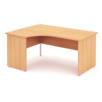 Energy Panel End Crescent Desk Beech 1800mm Left Handed